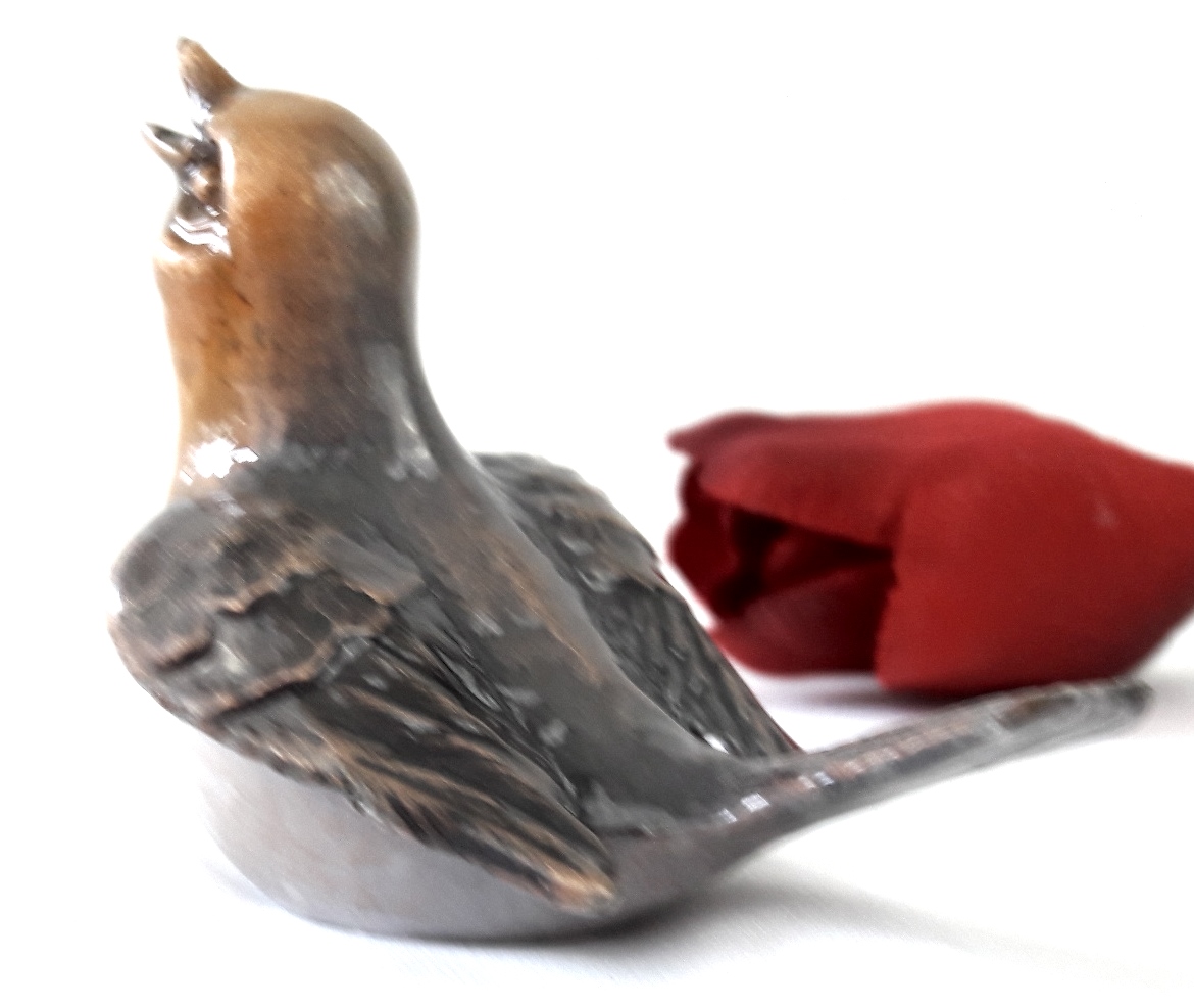 Grabmal Vogel, Grabschmuck, Bronze