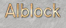Buchstaben aus Bronze,  hell, "Alblock", Grabstein, Schrift