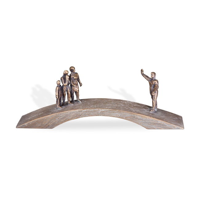 Brücke, Bronze, mit Familie, Grabkunst, Bronzeschmuck