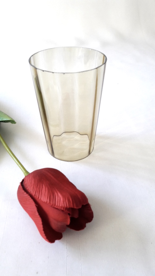 Glas konisch 10,5 cm h, 7/ 5,5 cm Ø