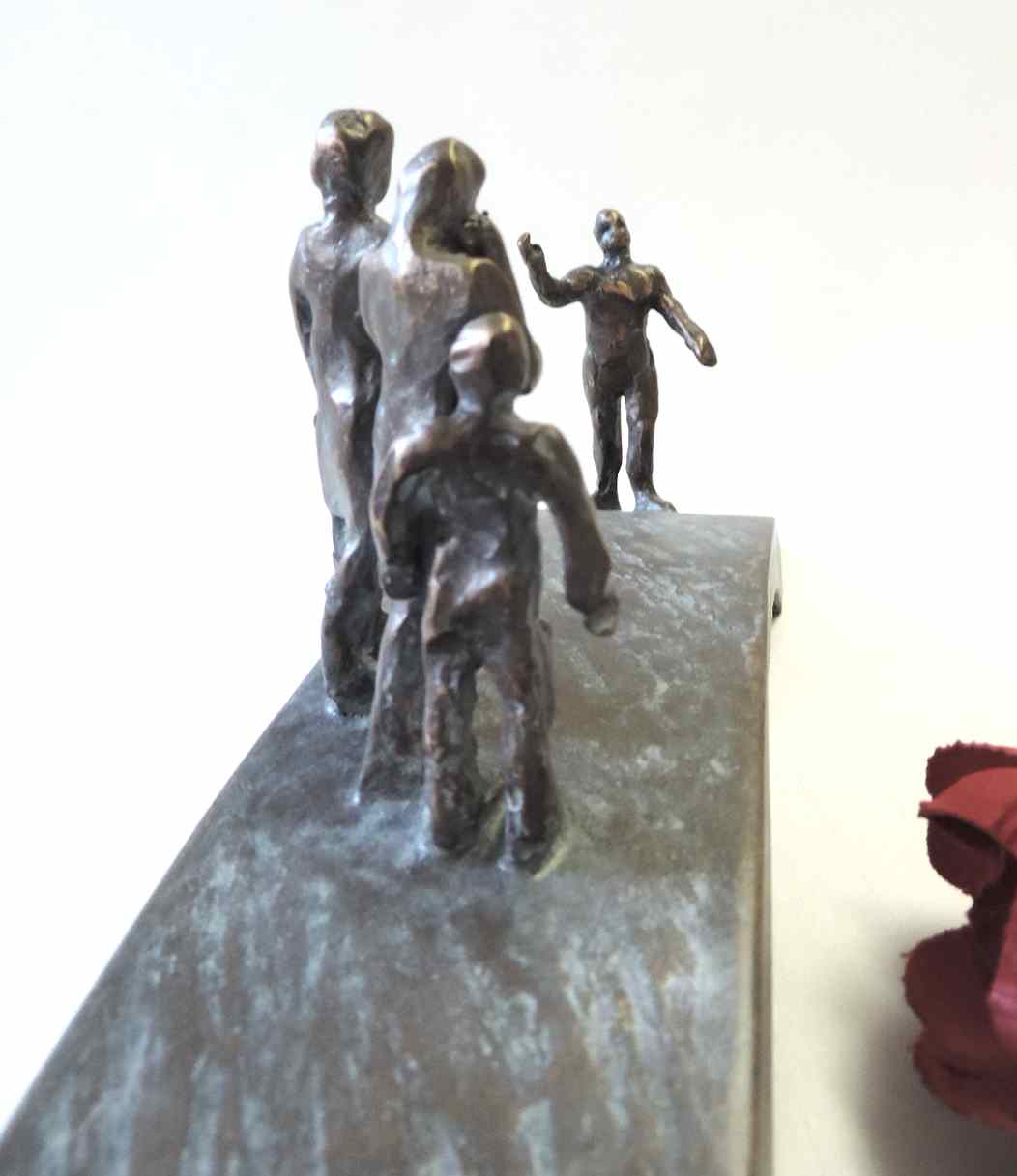 Brücke, Bronze, mit Familie, Grabkunst, Bronzeschmuck