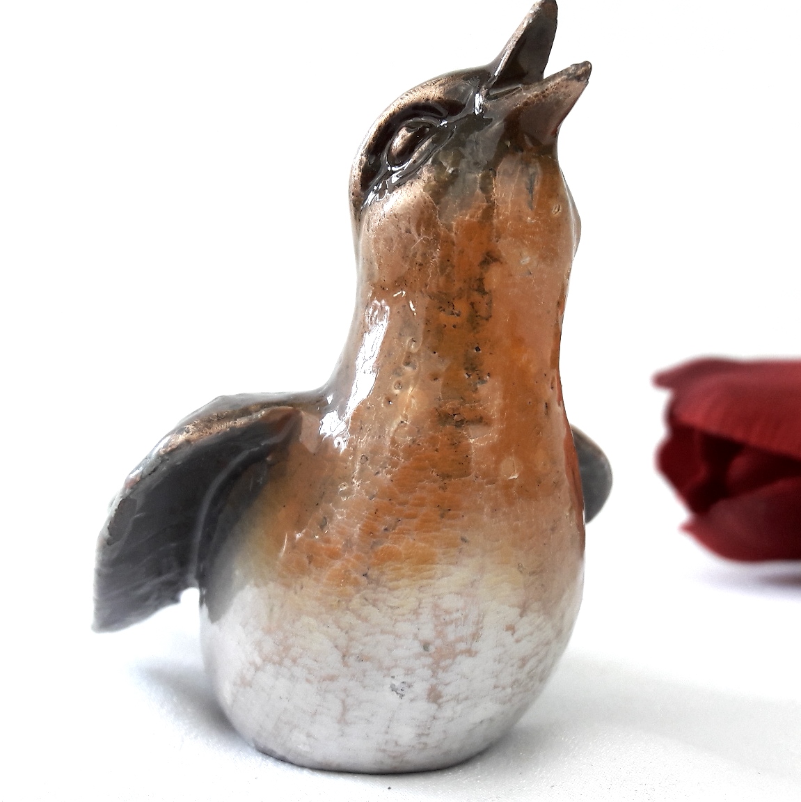 Grabmal Vogel, Grabschmuck, Bronze