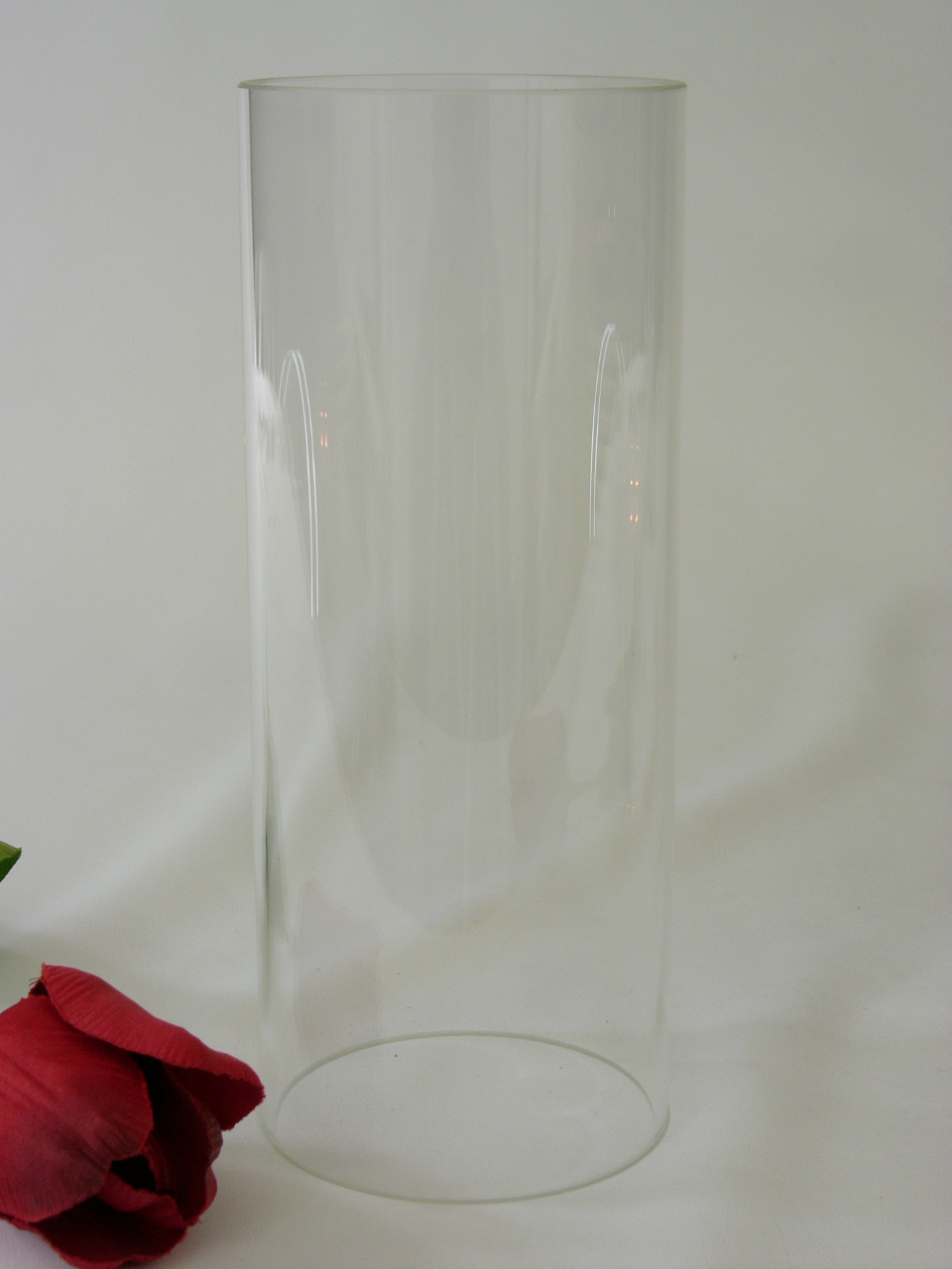 Glas rund, 20 cm h, 8 cm Ø
