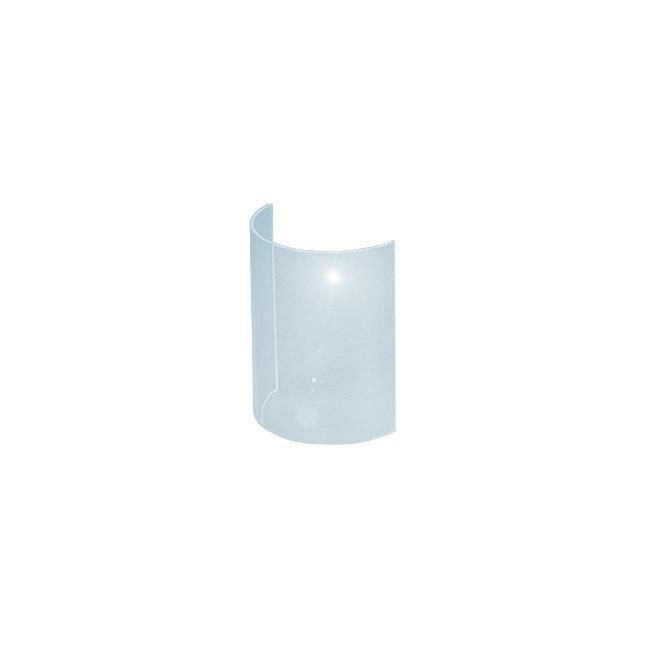 Glas, Halbzylinder, 11 Größen, weiss