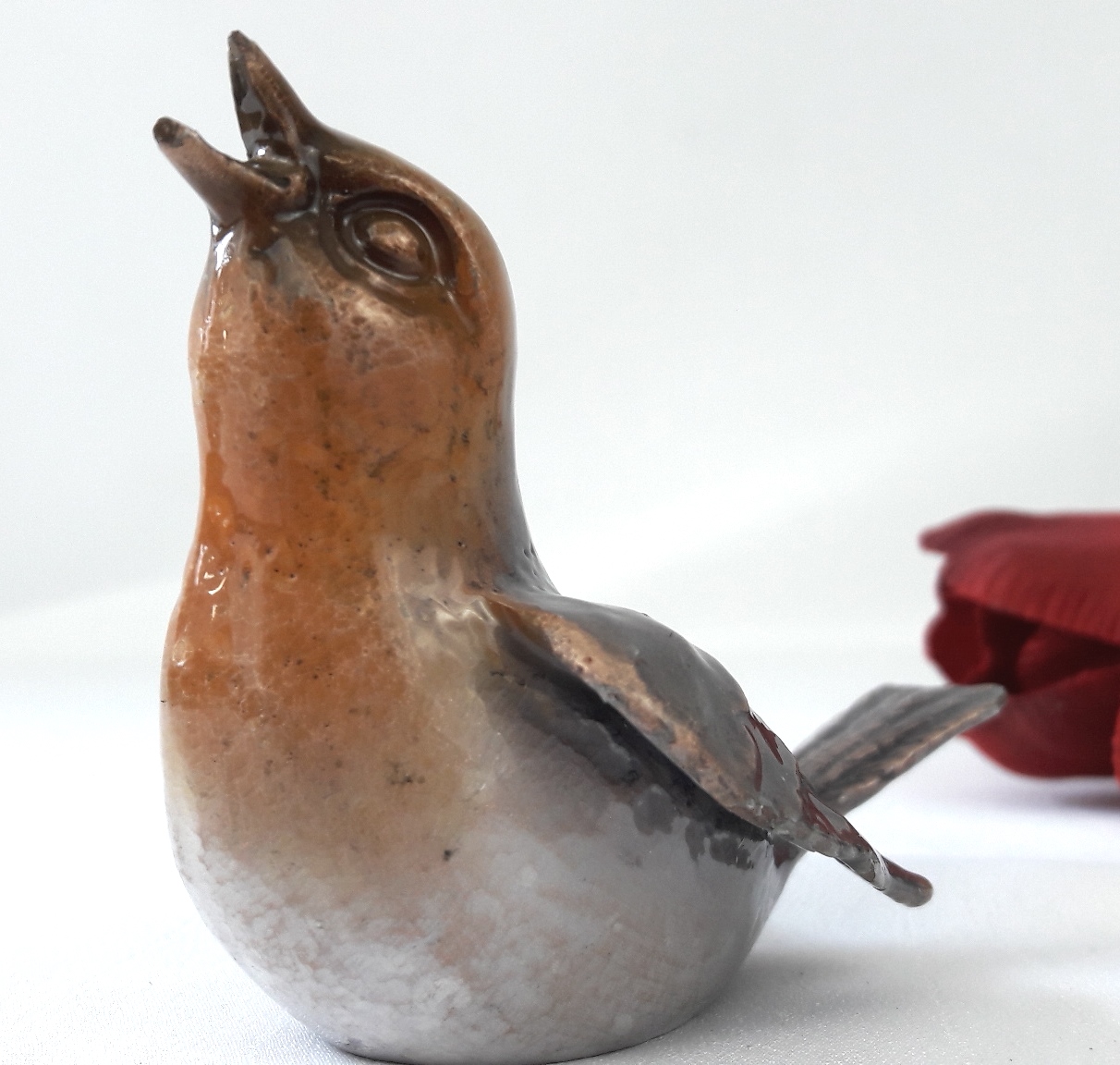 Grabmal Vogel, Grabschmuck, Bronze
