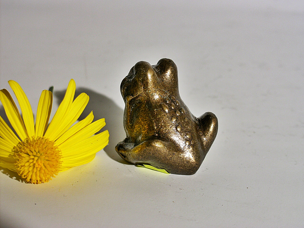 Bronzefigur Frosch