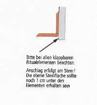 Gerberablüte klappbar