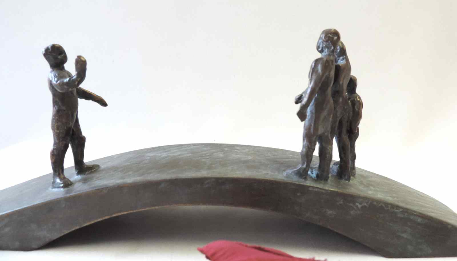 Brücke, Bronze, mit Familie, Grabkunst, Bronzeschmuck