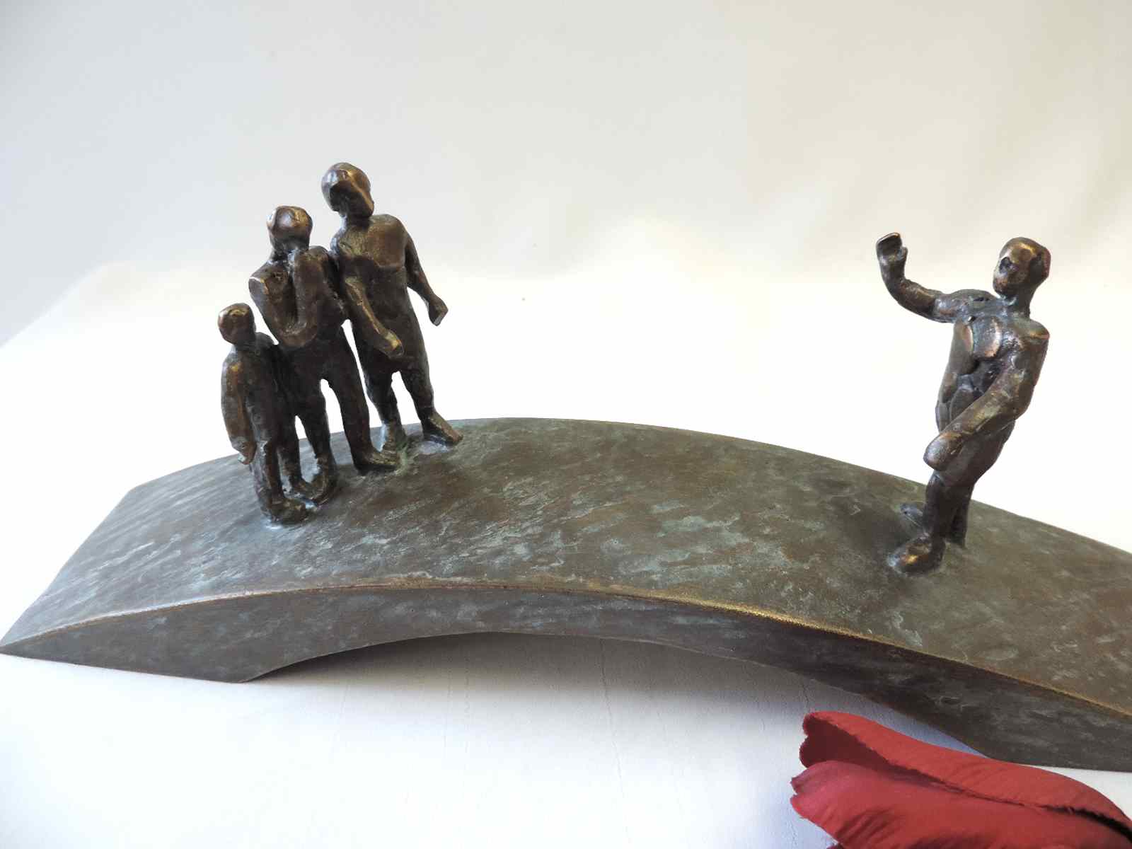 Brücke, Bronze, mit Familie, Grabkunst, Bronzeschmuck