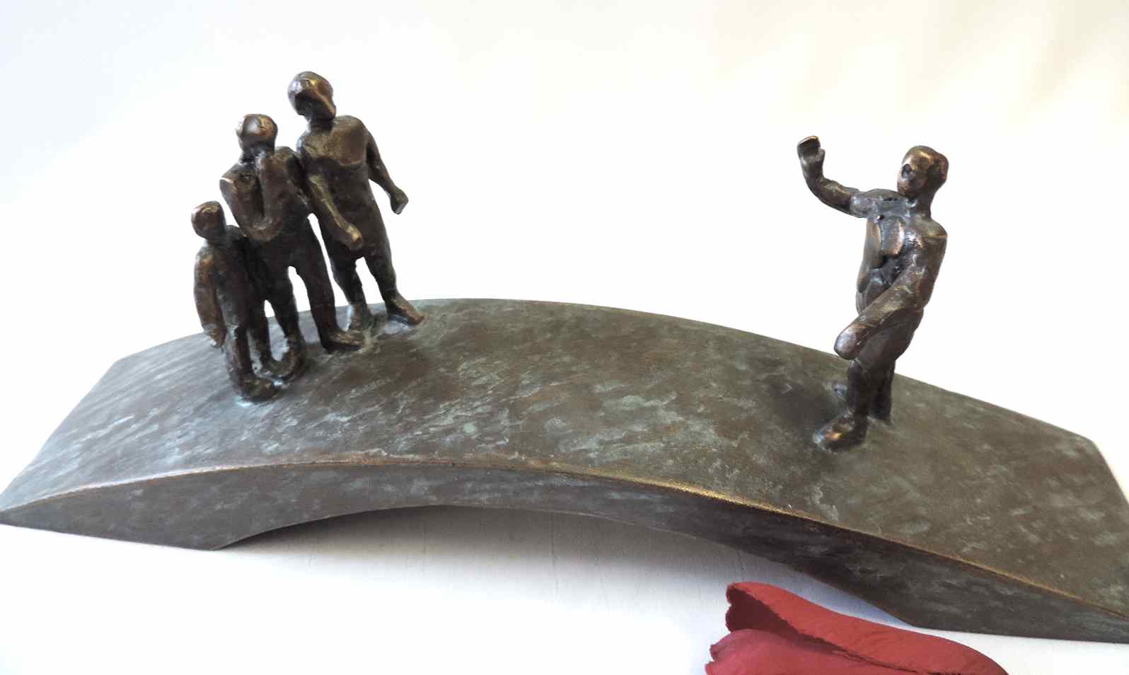 Brücke, Bronze, mit Familie, Grabkunst, Bronzeschmuck