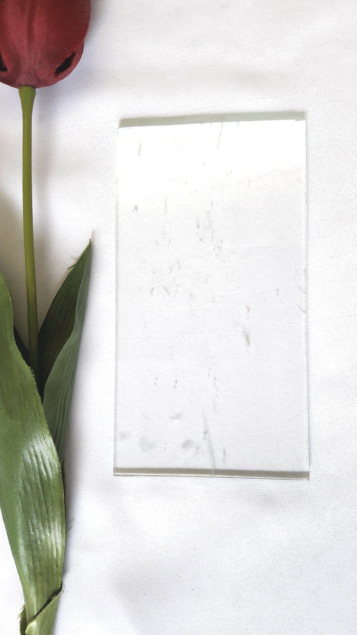 Glas mit Einschlüssen 14,5 x 8 cm