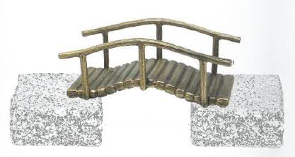 Brücke aus Bronze oder Aluminium