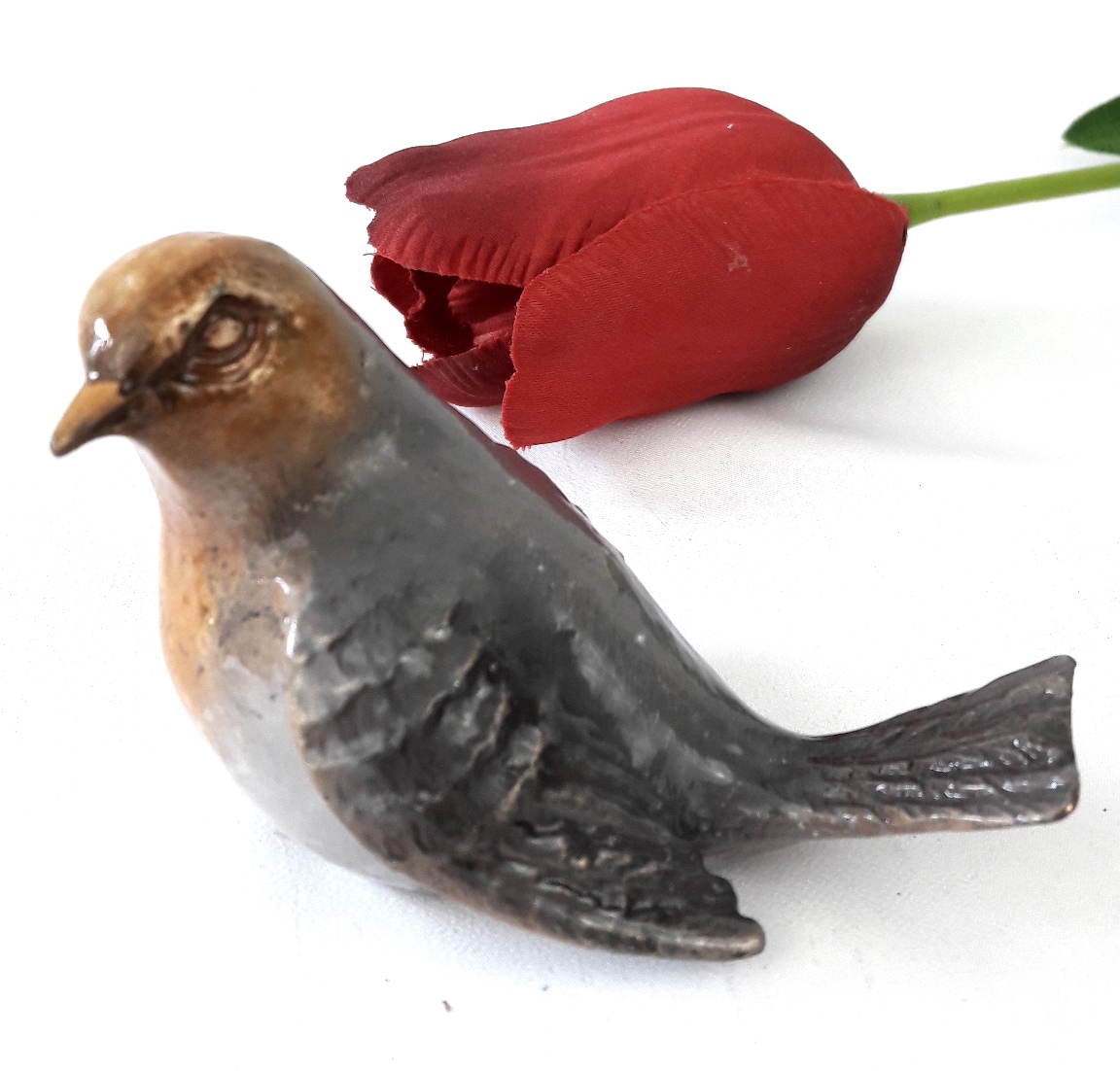 Vogel, Grabschmuck, Bronze, Grabmalgestaltung