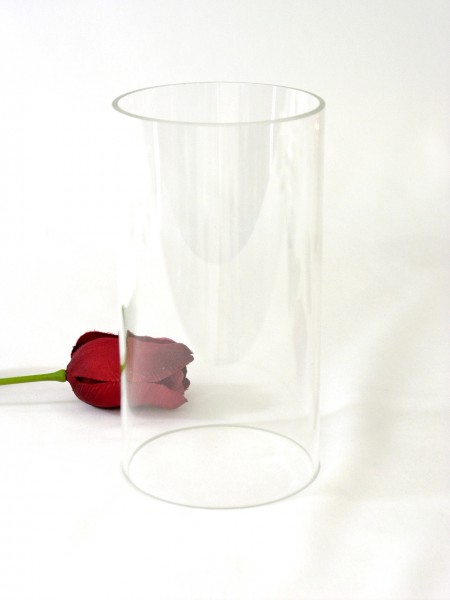 Glas rund, Glaszylinder, 20 cm h, 9 cm Ø