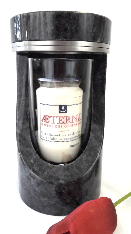 Grablaterne, versch. Materialien, Grablampe, Grabschmuck