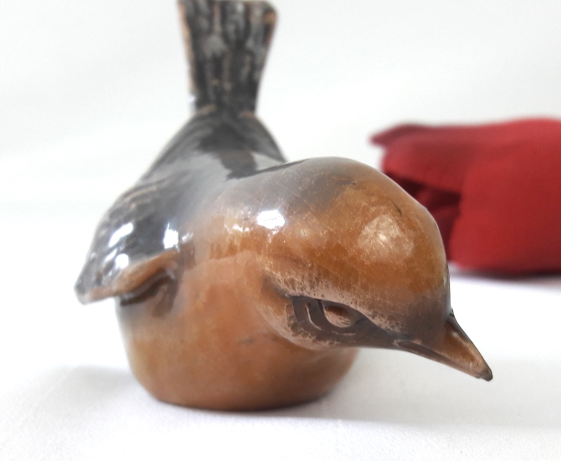 Grabgestaltung. Vogel. Bronze, Grabschmuck