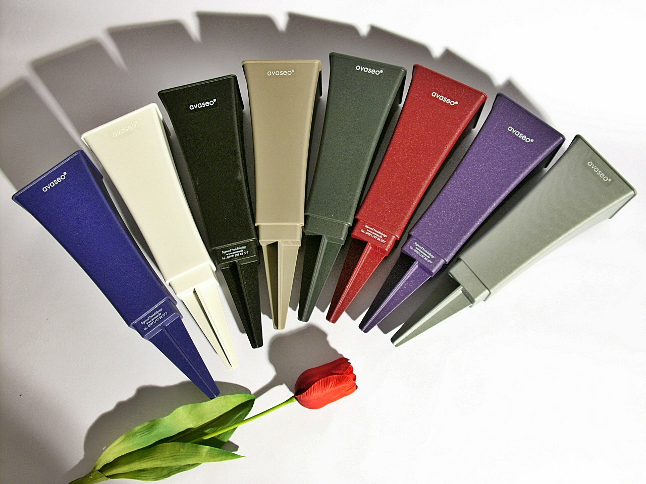 Grabsteckvase, Grabvase, Plastik, bordeauxrot