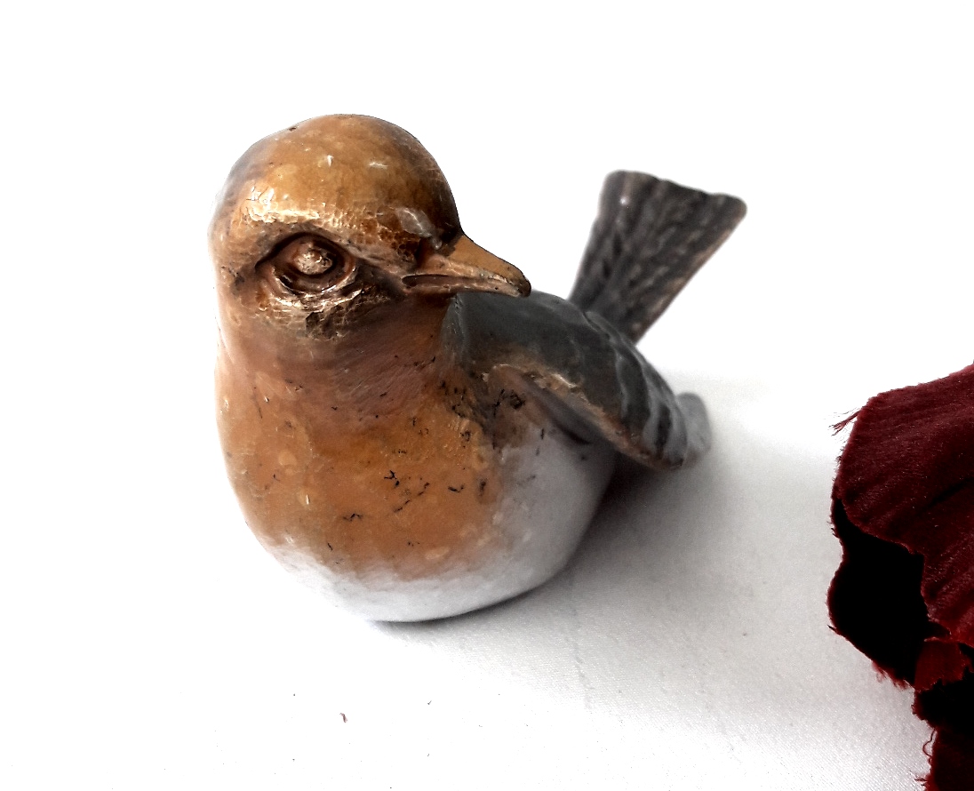 Vogel, Grabschmuck, Bronze, Grabmalgestaltung