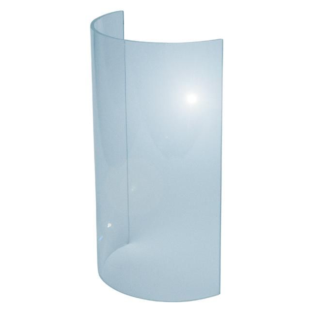 Glas für Leuchte, 16,5 x 9,5 cm, Scheitelhöhe 3,5 cm