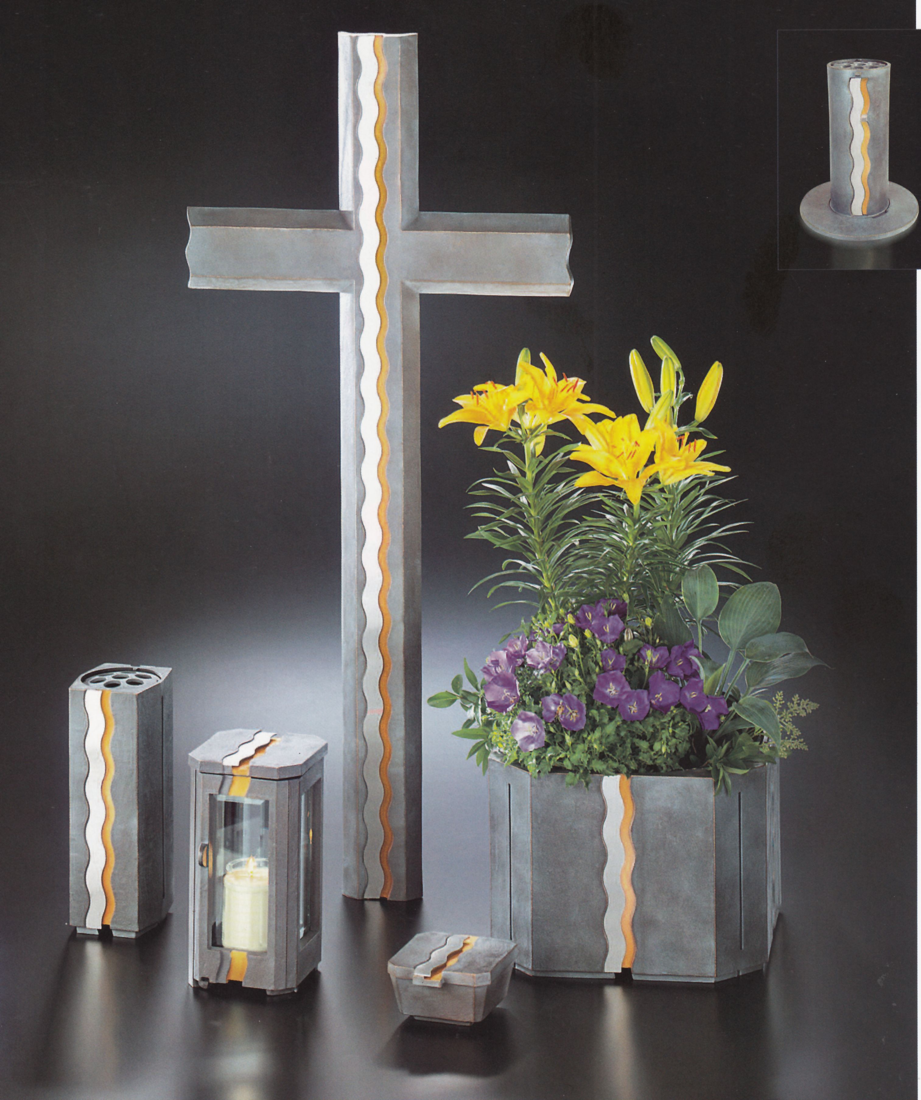 Absenkbare Vase "Welle"