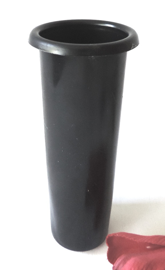 Vaseneinsatz, Kunststoff, 12,2 cm H, Ø oben 5 cm